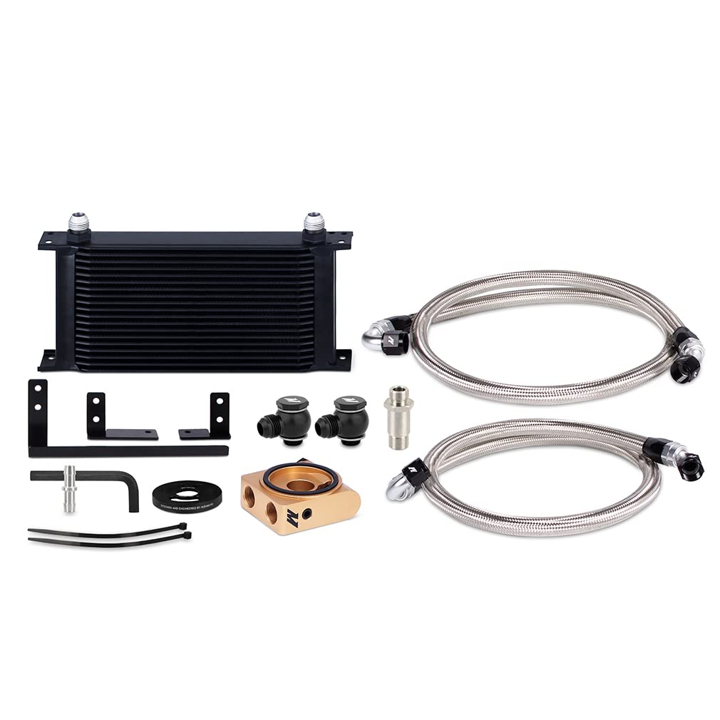 Mishimoto Oil Cooler Kit Thermostatic, Compatible with 2019+ Mazda Miata ND2, Black