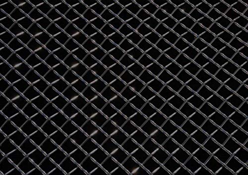 12" x 40" Black T-Rex 51009 Stainless Steel Flat Wire Mesh
