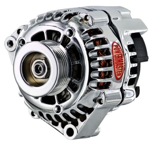 Alternator Powermaster 182331 (GM CS130D Chrome 120A 6 grv Pulley Offset Left Mtg 1-Wire), 1 Pack