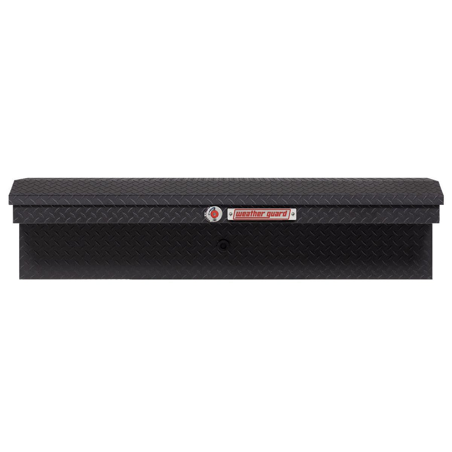 Weather Guard 56in Model 178-52-04 Low Profile Lo-Side Box, Aluminum, Textured Matte Black, 4.0 cu ft