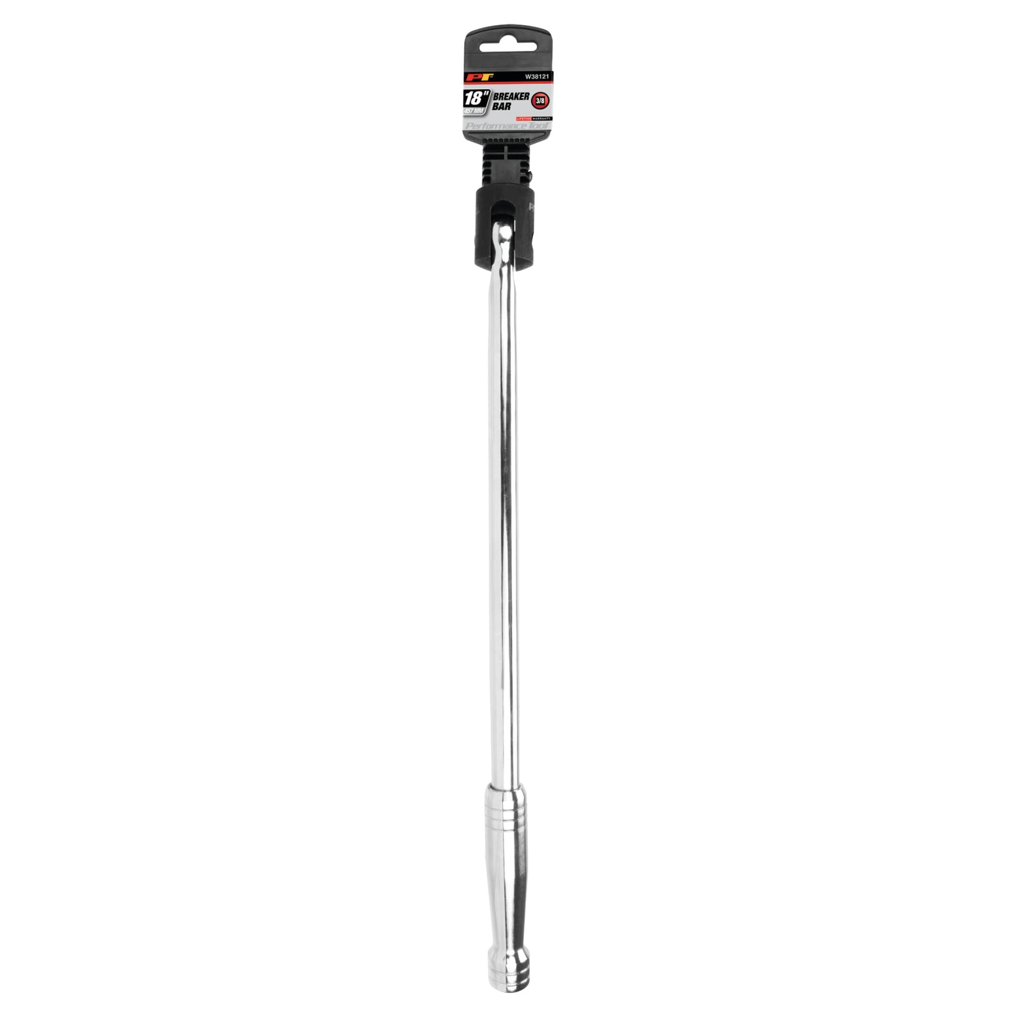 3/8-in Drive Performance Tool W38121 Breaker Bar Home Improvement Hand Tool, Chrome Plated, 18-Inches