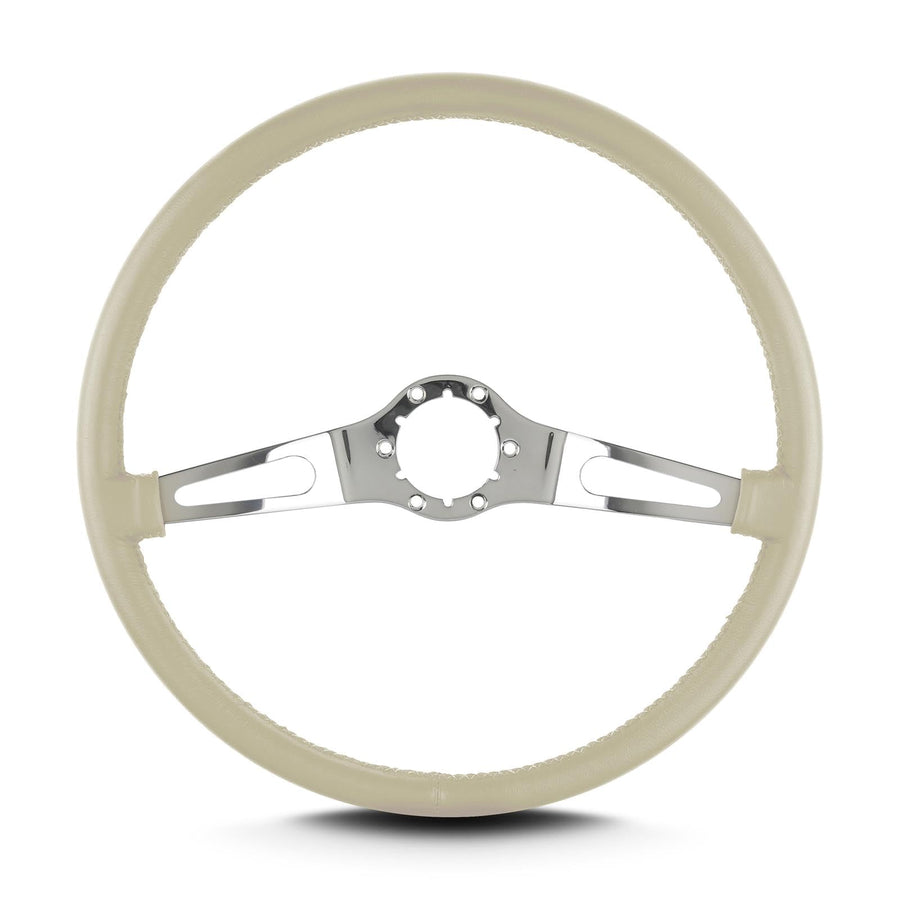 Teardrop Lecarra 66213 2 Spoke 15" Polished Thin Grip Bone