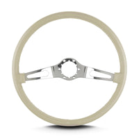 Teardrop Lecarra 66213 2 Spoke 15" Polished Thin Grip Bone