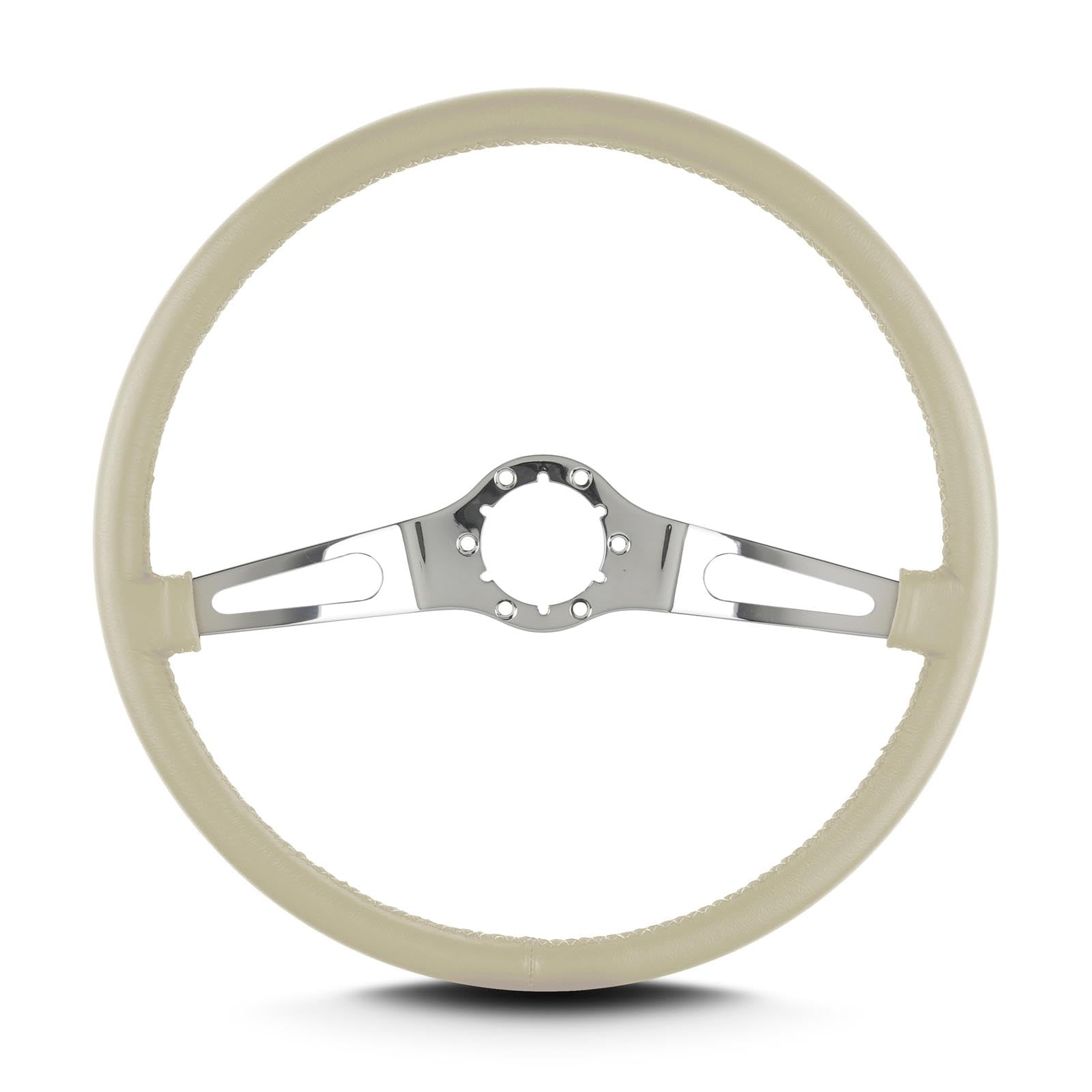 Teardrop Lecarra 66213 2 Spoke 15" Polished Thin Grip Bone