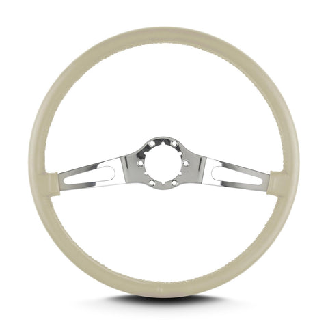 Teardrop Lecarra 66213 2 Spoke 15" Polished Thin Grip Bone