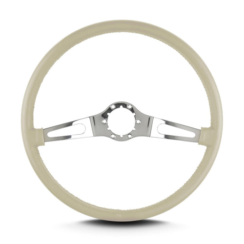 Teardrop Lecarra 66213 2 Spoke 15" Polished Thin Grip Bone