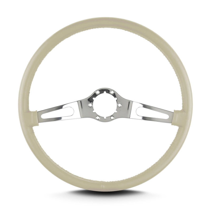Teardrop Lecarra 66213 2 Spoke 15" Polished Thin Grip Bone