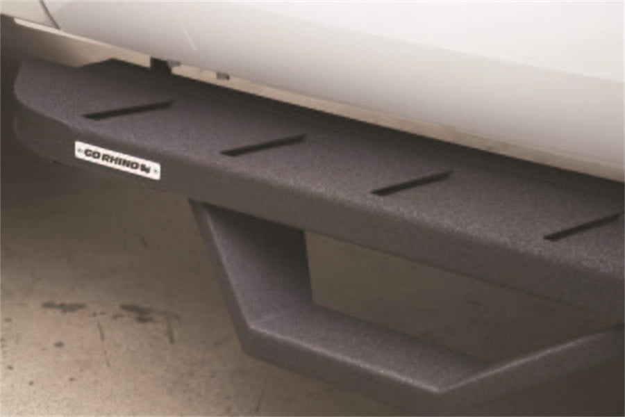 RB10 Go Rhino Running Board, Brackets, 1 Pair Drop Steps | Galvanized Steel, Textured Black | 6349264810PC | Fits 2007 - 2018 Jeep Wrangler JK, 2-Door