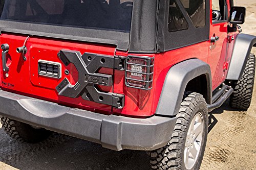 HD Tire Carrier Rugged Ridge | Black, Hinge Casting, Heavy Duty | 11546.51 | Fits 2007-2018 Jeep Wrangler JK