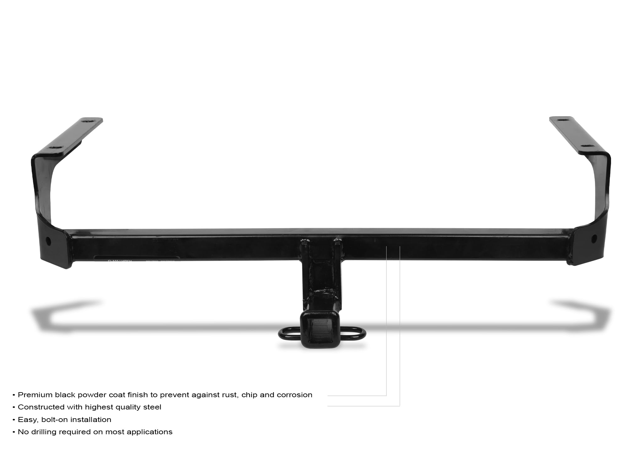 Class 1 Armordillo Trailer Hitch 1.25-Inch Receiver|Compatible with 2016-2022 Mazda MX-5 Miata|8722909|Tow Hitch|Gloss Black
