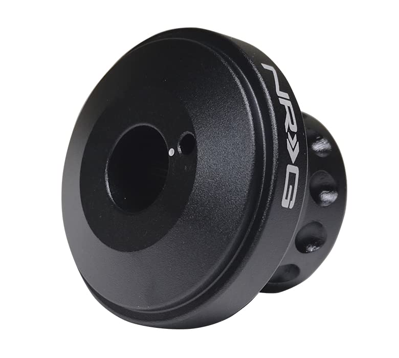 NRG Innovations Race Style NRG-SRK-RL140H Steering Wheel Short Hub Adapter, Up To 1" Shorter Overall, Black Body