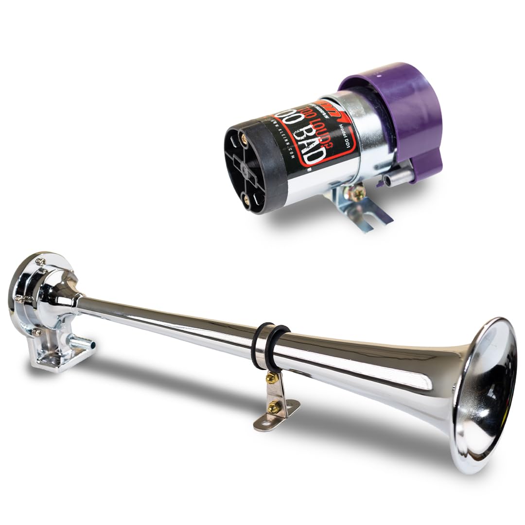 Kleinn 6127 Air Horns Direct Drive Single Kit - Chrome