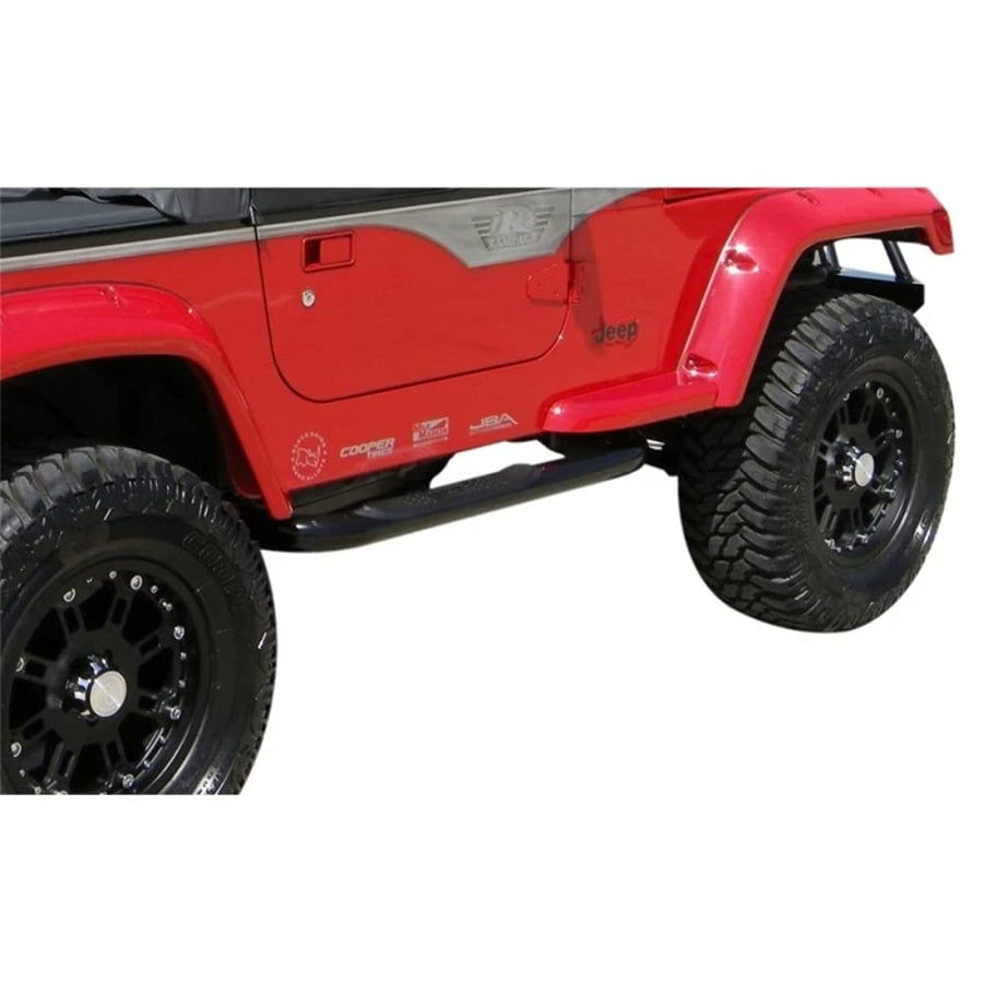Crown Automotive Black Tube Nerf Bars Side Step For 1987-06 Jeep Wrangler