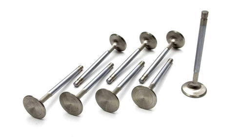 Race Flo Manley 11892-8 Intake Valve, 2.080 in Head, 0.372 in Valve Stem, 4.873 in Long, Stainless, Mopar B/RB-Series, Set of 8