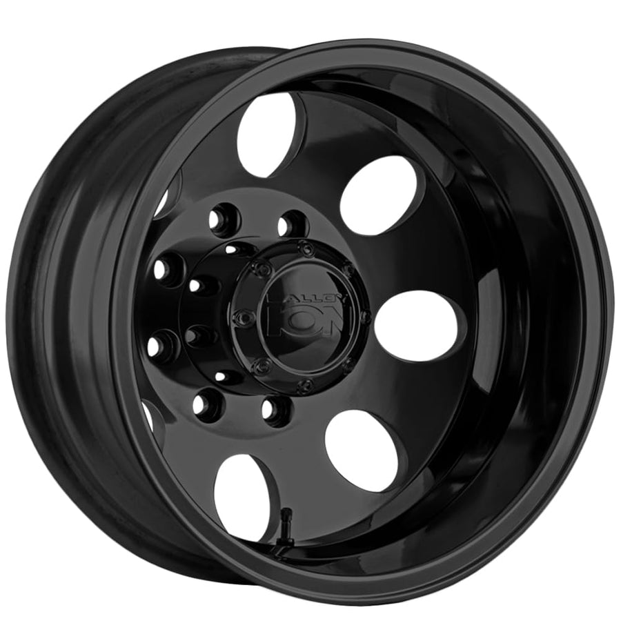 167 Ion Wheels Matte Black Wheel with Alloy Steel (17 x 6.5 inches /6 x 130 mm, -142 mm Offset)