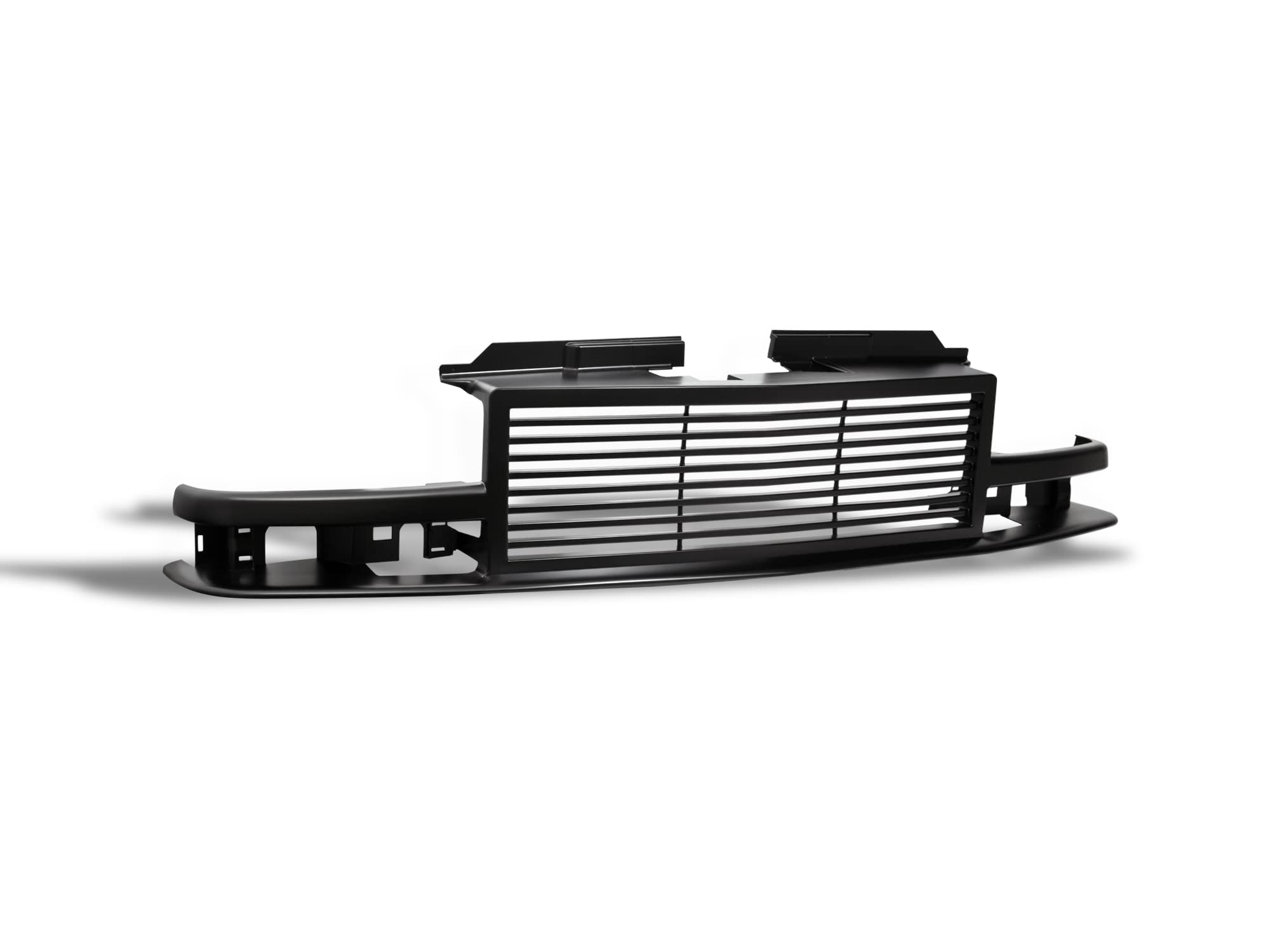 7165601 Armordillo USA Horizontal Front Hood Grille - Matte Black Fits 1998-2004 Chevy S10 S-10 Blazer