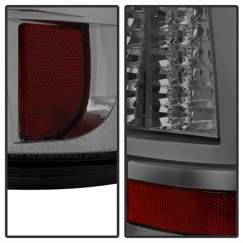 Spyder Xtune 5081896 Chevy Silverado 1500/2500 99-02 (Not Fit Stepside) / GMC Sierra 1500/2500/3500 99-06 and 2007 Sierra Classic Version 2 LED Tail Lights - Smoke