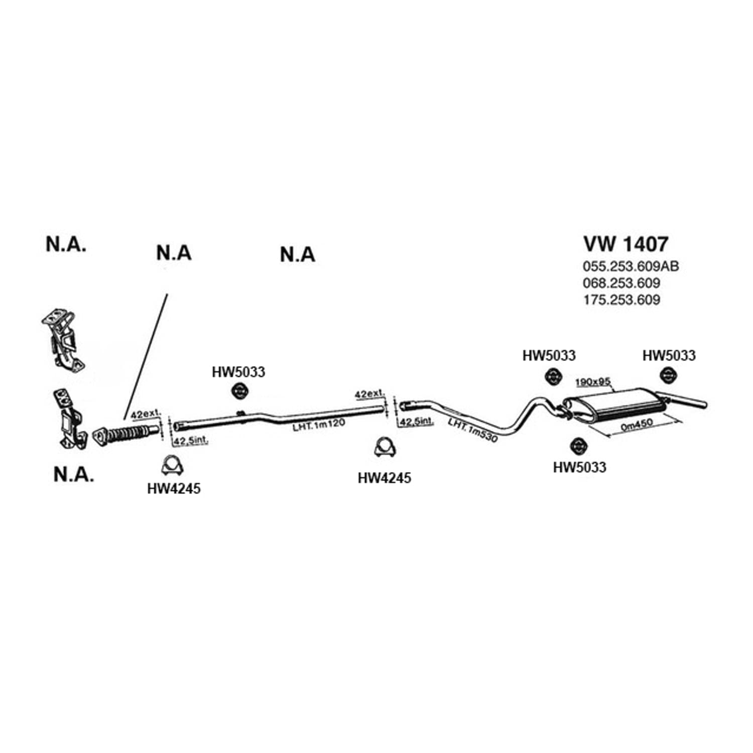 Hw5033 Ap Exhaust Products Mount - Rubber
