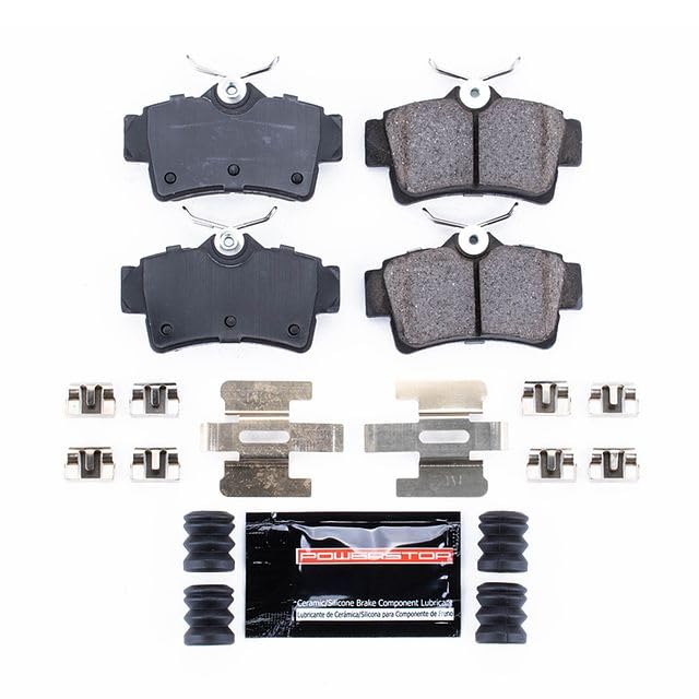Power Stop Z23-627 Z23 Evolution Sport Carbon Fiber Infused Ceramic Brake Pads Rear with Hardware For Ford Mustang 1994-2004 [Model Specific]