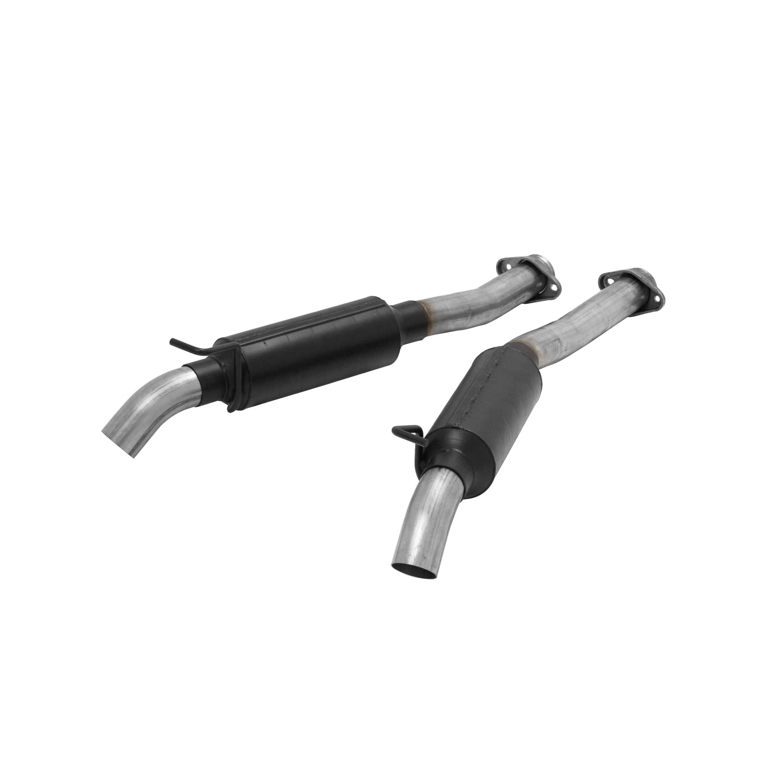 Outlaw Flowmaster 817682 Cat-Back Exhaust Kit 2.5 Inch 409 Stainless Steel Dual Turndowns Dump Compatible with 1986-2004 Ford Mustang, GT, LX, Cobra 4.6L 5.0L