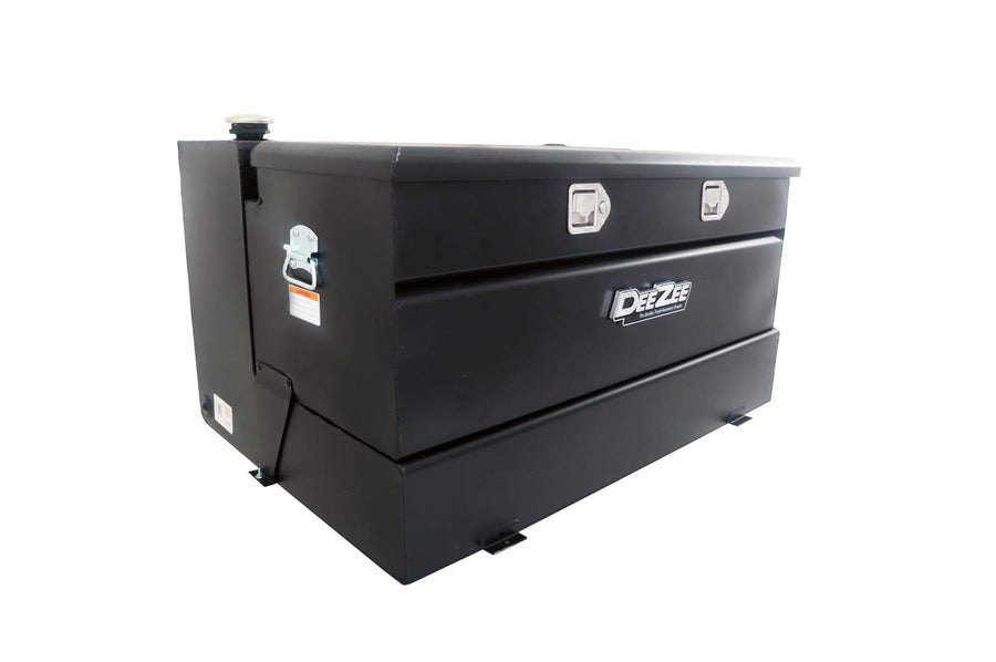 Black Steel Combo Transfer Tank & Tool Box Dee Zee DZ92647SB (92 gallon)