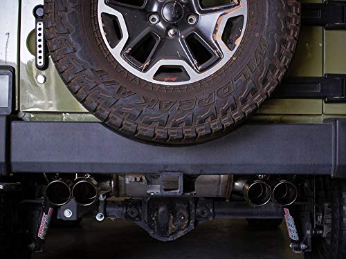 Vulcan Series aFe Power 49-38086-B 2-1/2 IN 304 Stainless Steel Axle-Back Exhaust System Black