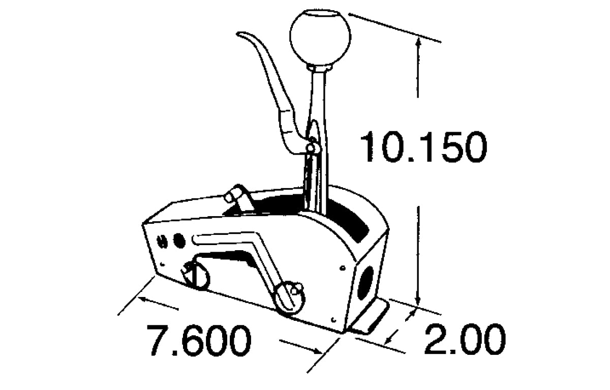Quarter Stick Hurst 3160014 Shifter , White