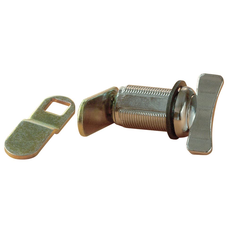 Non-Locking RV Designer L529 Compartment Lock, Thumb Turn, Weather Resistant, 1-1/2 inch, Outdoor Hardware, Silver