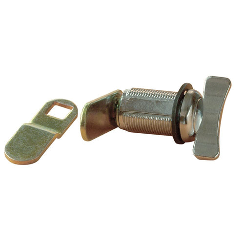 Non-Locking RV Designer L529 Compartment Lock, Thumb Turn, Weather Resistant, 1-1/2 inch, Outdoor Hardware, Silver