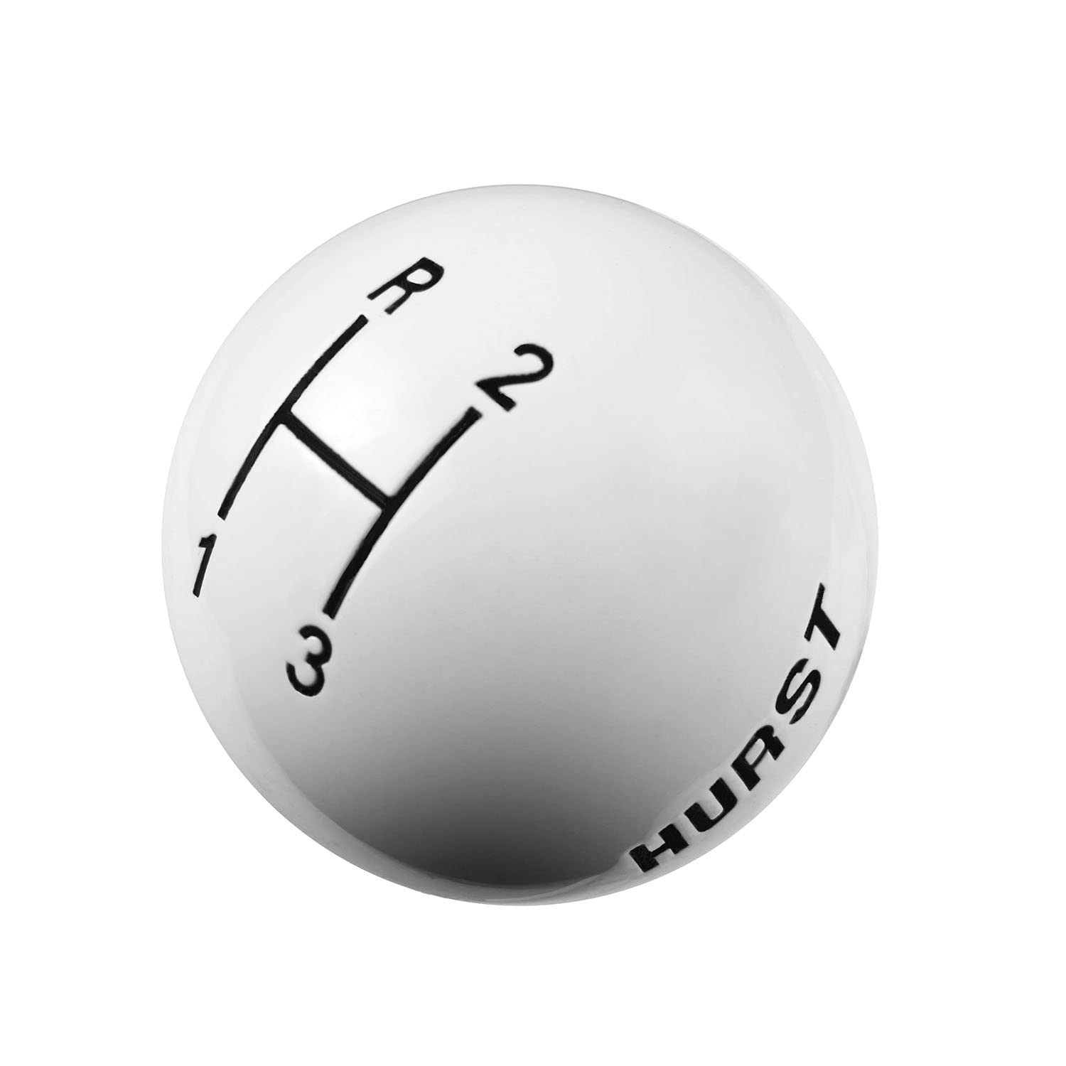 3-Speed Hurst Replacement Shifter Knob White 1637624