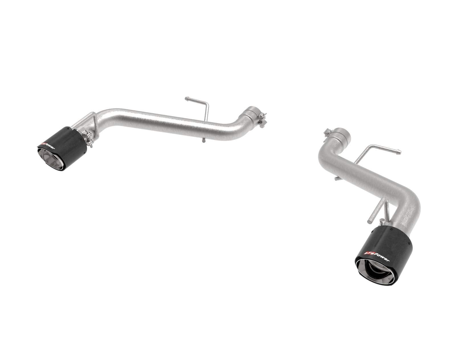MACH Force-Xp aFe Power 2-1/2 IN 409 Stainless Steel Axle-Back Exhaust System Carbon Fiber