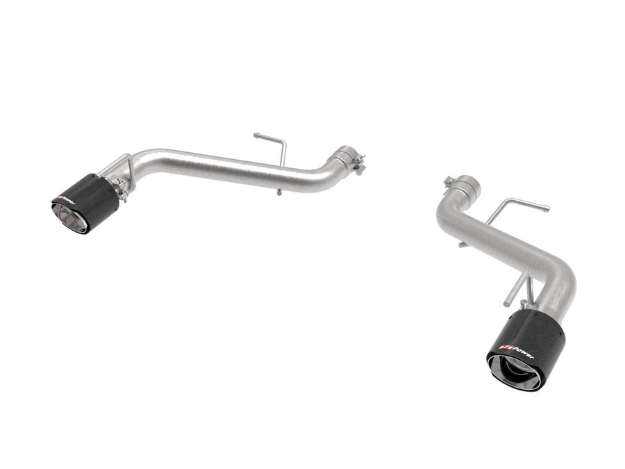 MACH Force-Xp aFe Power 2-1/2 IN 409 Stainless Steel Axle-Back Exhaust System Carbon Fiber