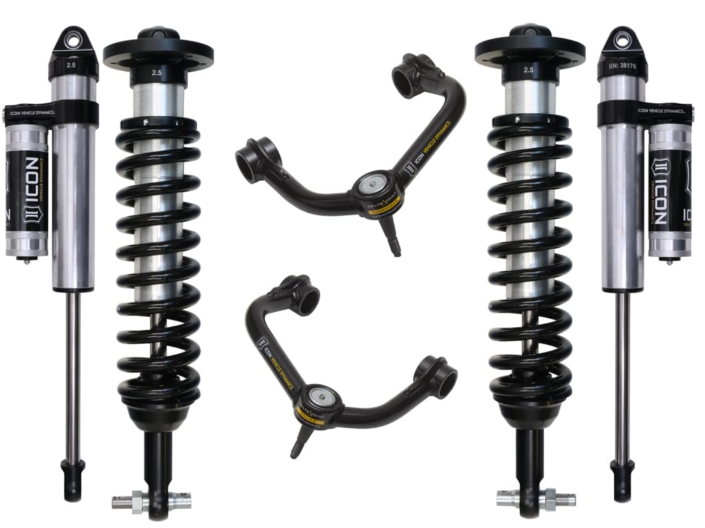 0-2.63" Lift, ICON Stage 3 Suspension System, Tubular UCA, Compatible with 2015-20 Ford F150 4WD, K93083T
