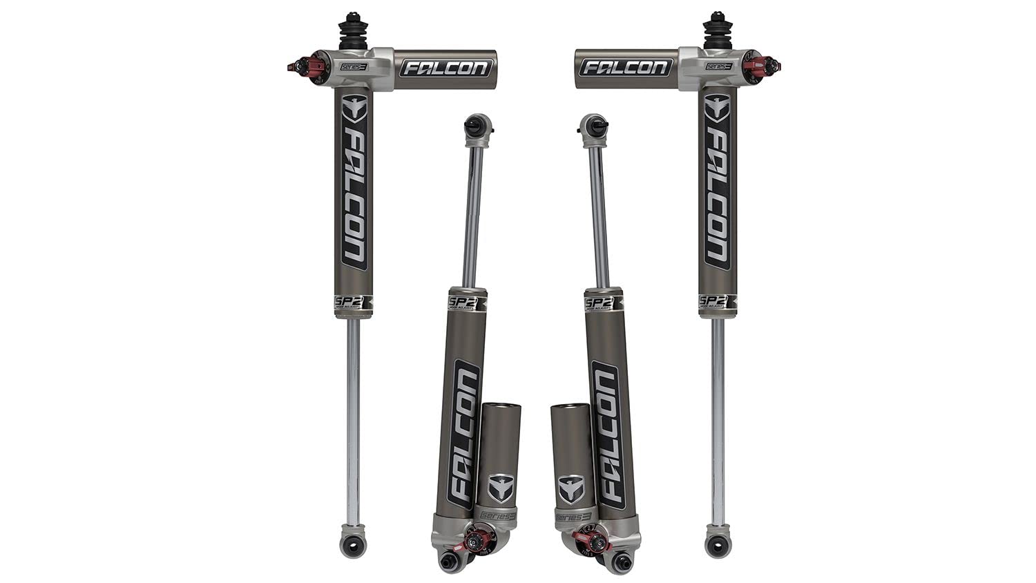 Falcon JK 2DR SP2 3.3 Fast Adjust Piggyback Shock Kit (5–6” Lift)