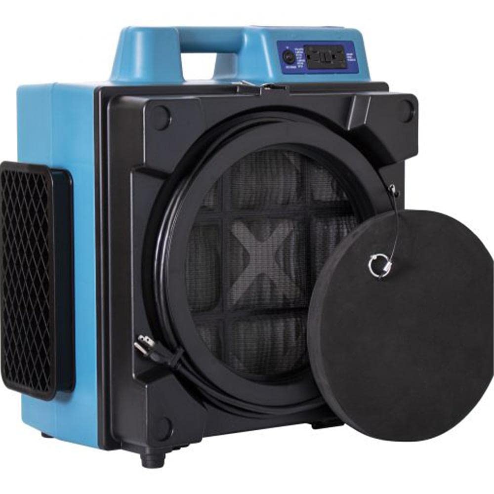 XPOWER 3 Stage Filtration X-4700A Professional HEPA Purifier System, Negative Air Machine, Airbourne Air Cleaner, Air Scrubber with Build-in GFCI Power Outlets