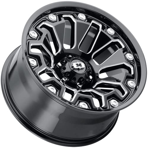 362 Armor Vision 20x9 8x6.5" +12mm Black/Milled Wheel Rim 20" Inch