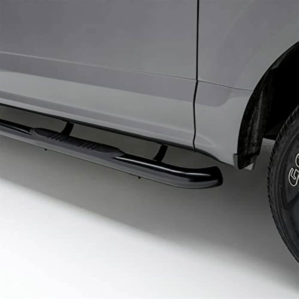 3-Inch Round Black Steel ARIES Nerf Bars, No-Drill, Fits Select Ford Bronco Sport