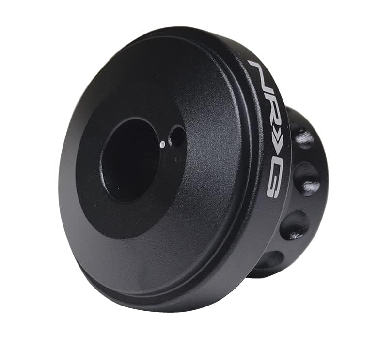NRG Innovations Race Style NRG-SRK-RL140H Steering Wheel Short Hub Adapter, Up To 1" Shorter Overall, Black Body
