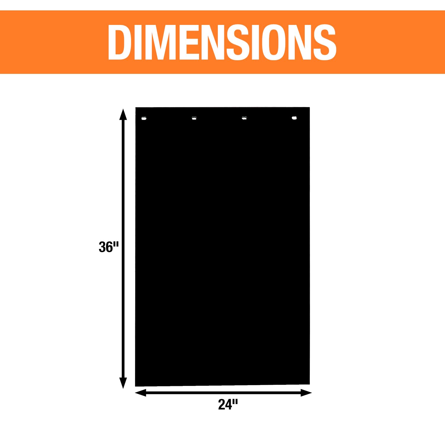 Buyers Products 2 Pack RC40PPB, Super Durable Black Polymer Mudflaps 24x40 Inch, Mud Flaps are NOT Rubber