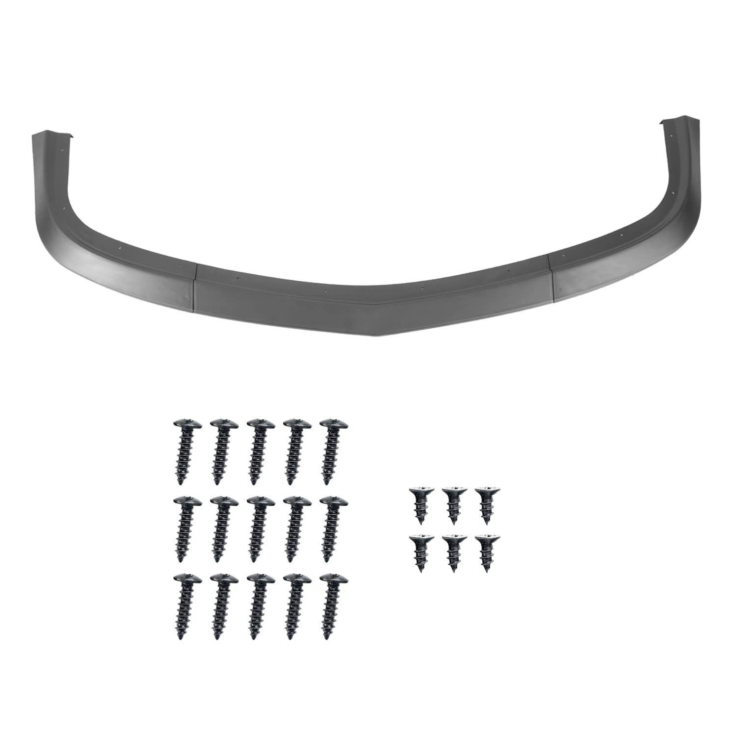 Matte Black Spec-D Tuning Front Bumper Lip Spoiler Splitter 3PC Compatible with Dodge Challenger SXT 2015-2021