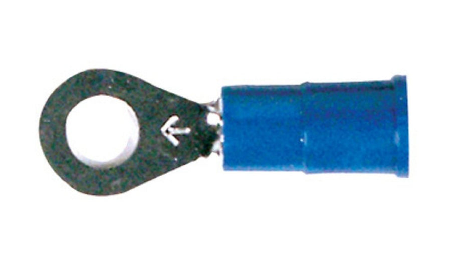 3M Install Bay Ring Terminal Connector Vinyl 16/14 Gauge 1/4-Inch -100 Pack ( Blue)