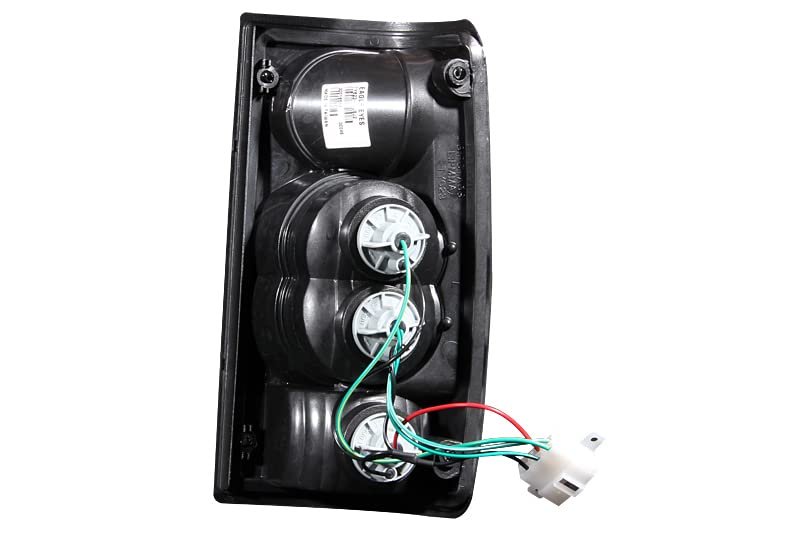 Black Euro Tail Light Set-Clear Lens ANZO USA 211132