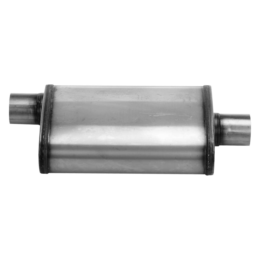 SA1226 Muffler - Cherry Bomb Reversible Salute Oval Body - H4" X W9" X L14" 20" OAL 2-1/2" O/C Muffler - Cherry Bomb Salute