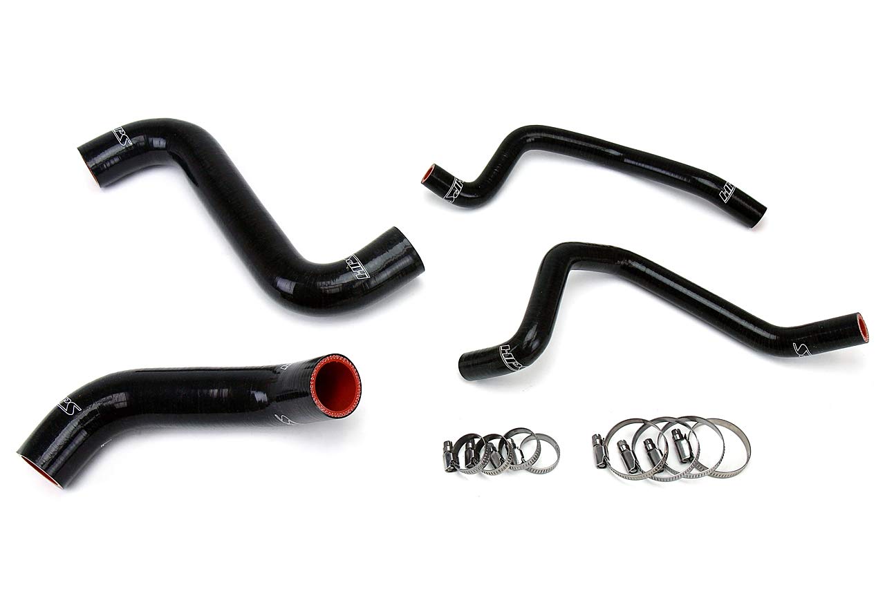 3-ply HPS Black Reinforced Silicone Radiator + Heater Coolant Hose Kit 57-1810-BLK