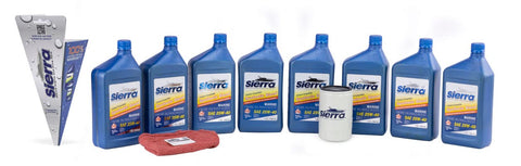 Sierra Oil Change Kit 18-9223 for Mercury 200-400R Verado Engines - 25W-40