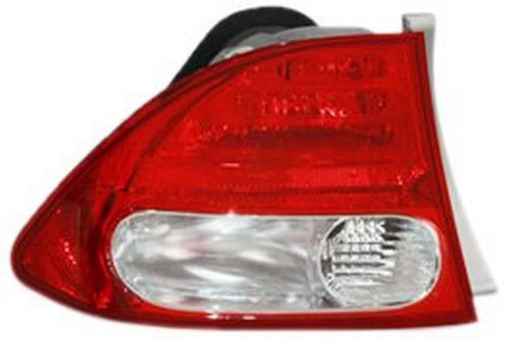 Left TYC Tail Light Assembly Compatible with 2009-2011 Honda Civic