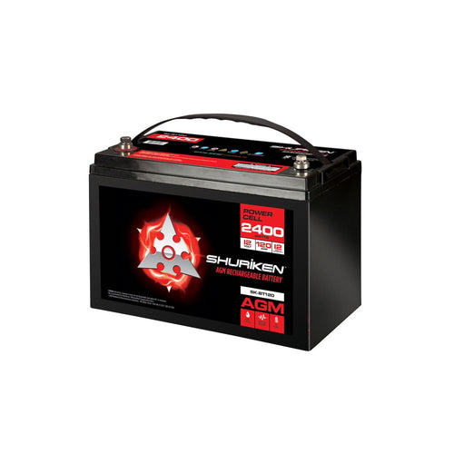 12-Volt Shuriken SK-BT120 High Performance AGM Power Cell Battery for Systems Up To 2400-Watts