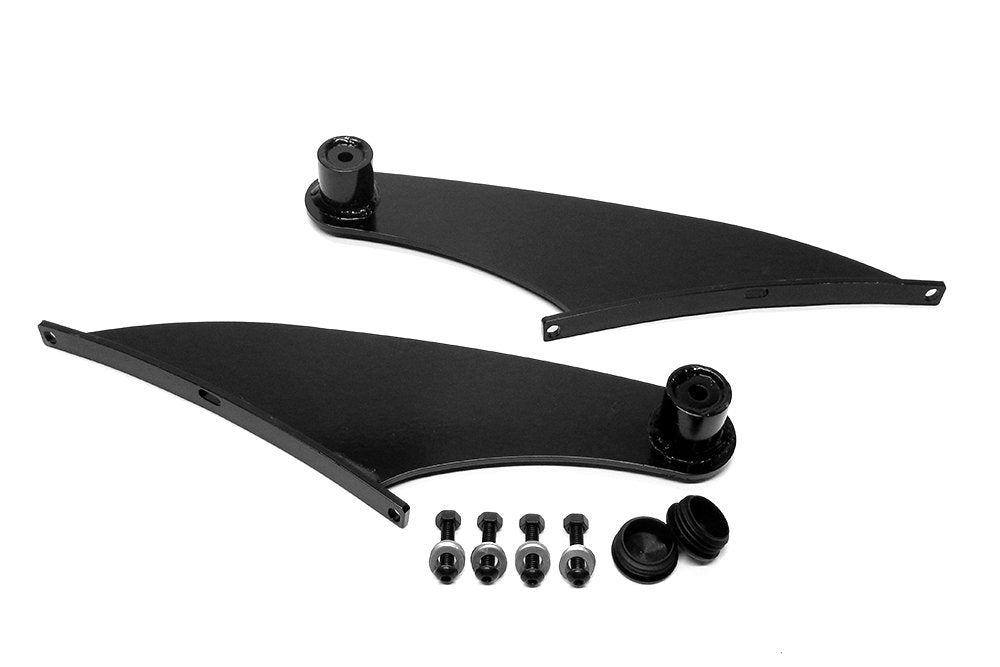 50 1/2" - 51 3/4" Southern Truck Black Side Mount LED Light Bar Bracket (Front Roof Mount Straight)