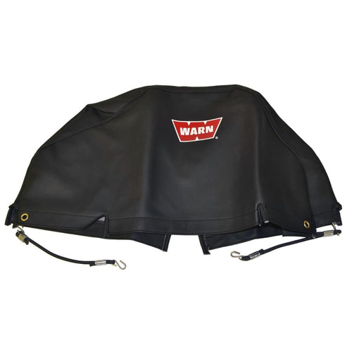 Soft Winch Cover WARN 13917 with Bungee Cord Fasteners for 9.5ti and XD9000i Winches , Black