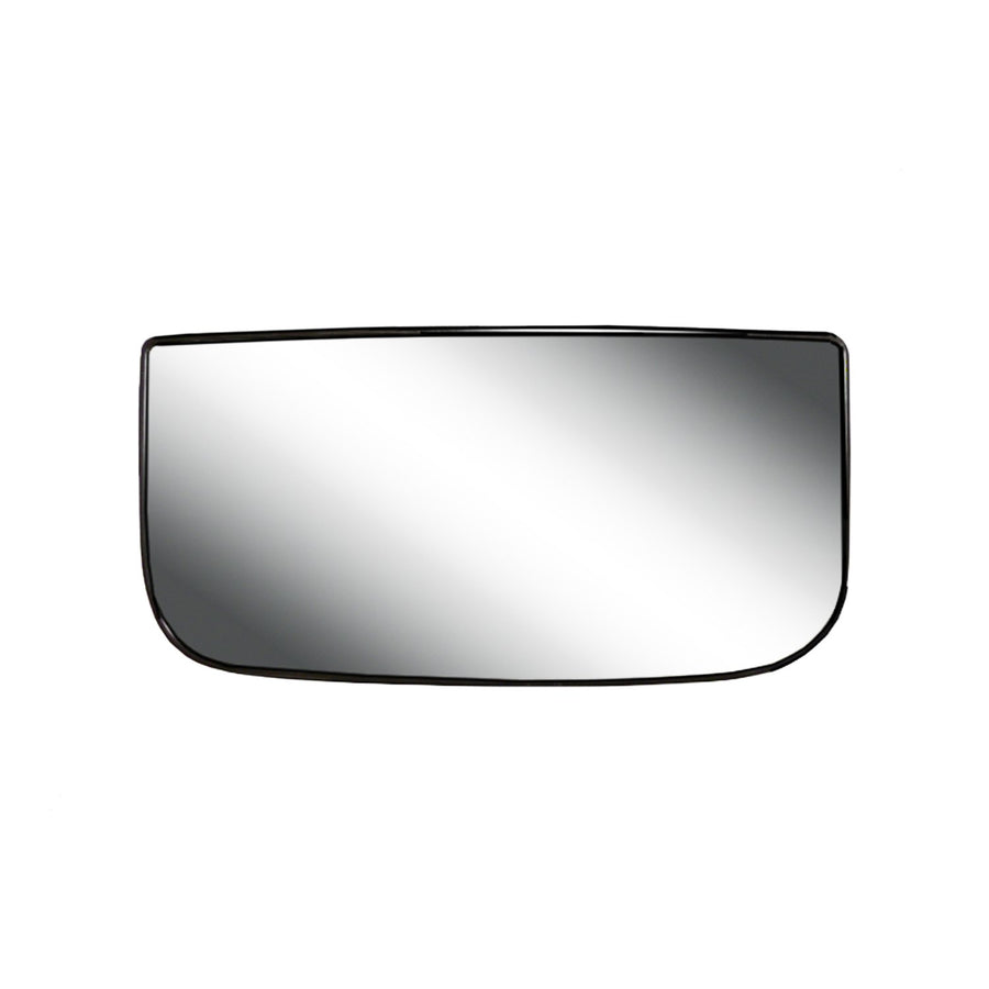 Non-heated Passenger Side Mirror Glass w/backing plate, Chevrolet Avalanche, Silverado, Suburban, Tahoe, GMC Yukon, Sierra, Yukon, towing mirror bottom lens, 3 9/16" x 7 1/2" x 7 3/16"